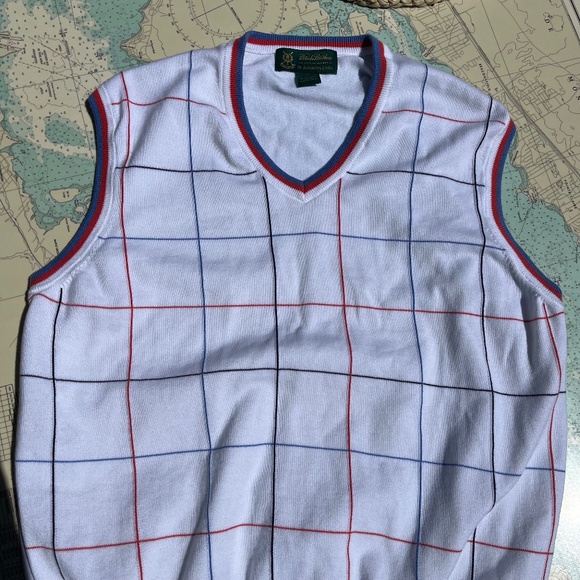 Vintage Brooks Brothers Knit Sweater Vest - Picture 1 of 4